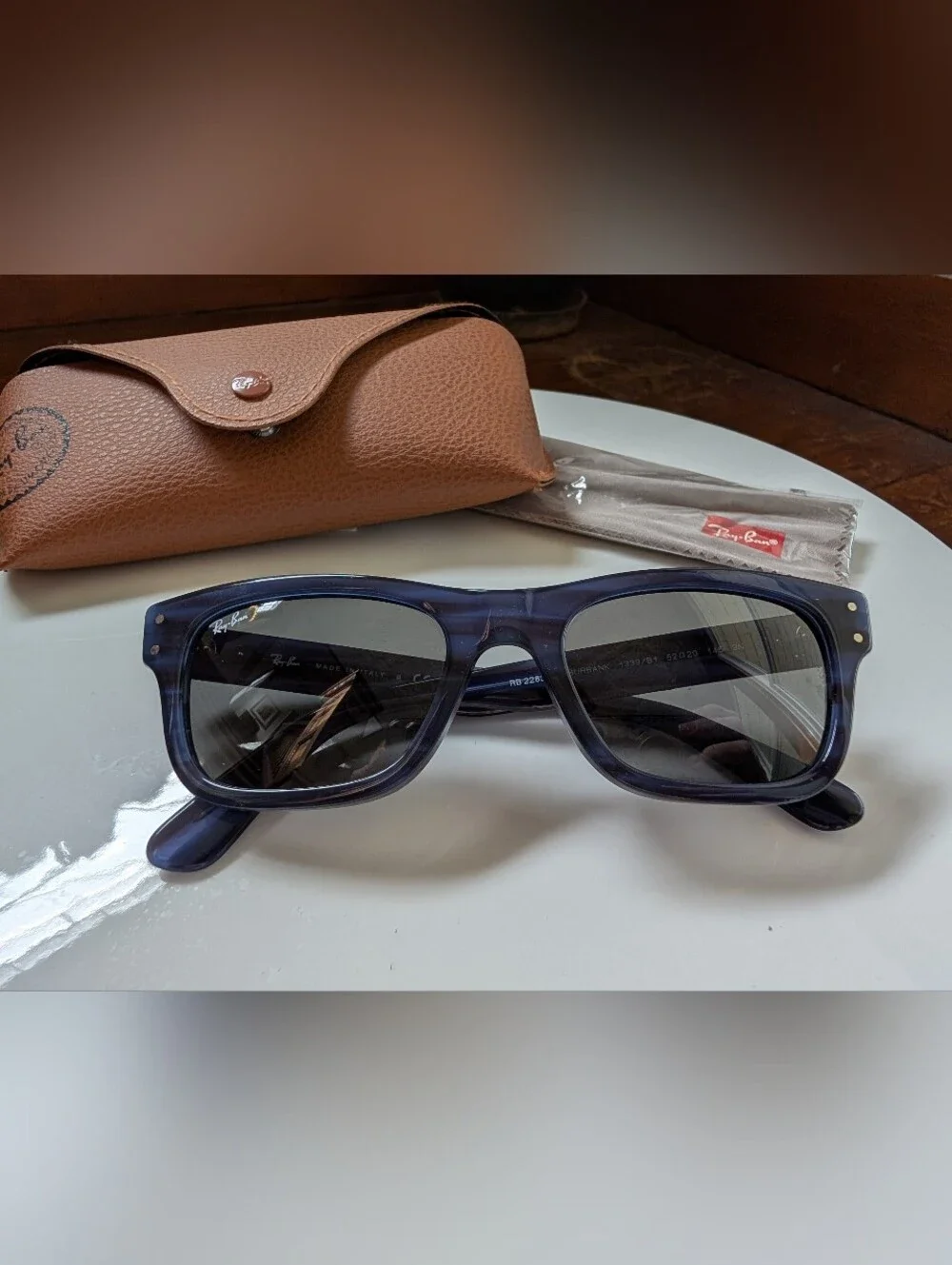 Ray Ban Mr Burbank Sunglasses In Blue